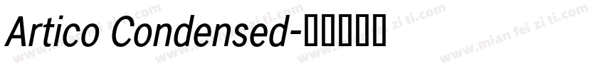 Artico Condensed字体转换